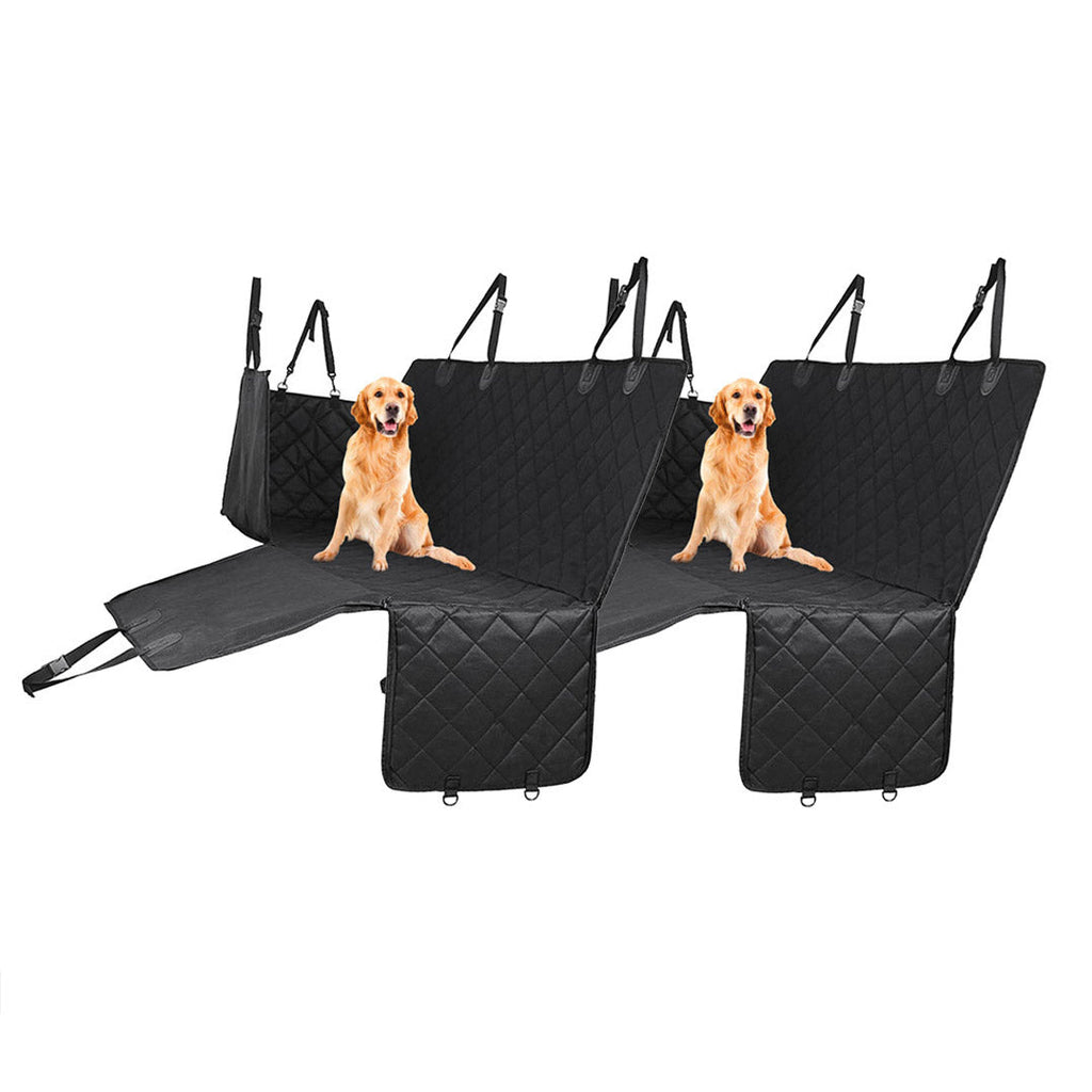 NNEAGS 2X Luxury Car Trunk Pet Mat Boot Cargo Liner Waterproof Seat Cover Protector Hammock Non-Slip Pet Travel Essentials-0
