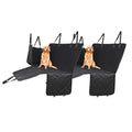 NNEAGS 2X 600D Oxford Cloth Waterproof Dog Car Cover Back Seat Protector Hammock Non-Slip Pet Mat Black-0