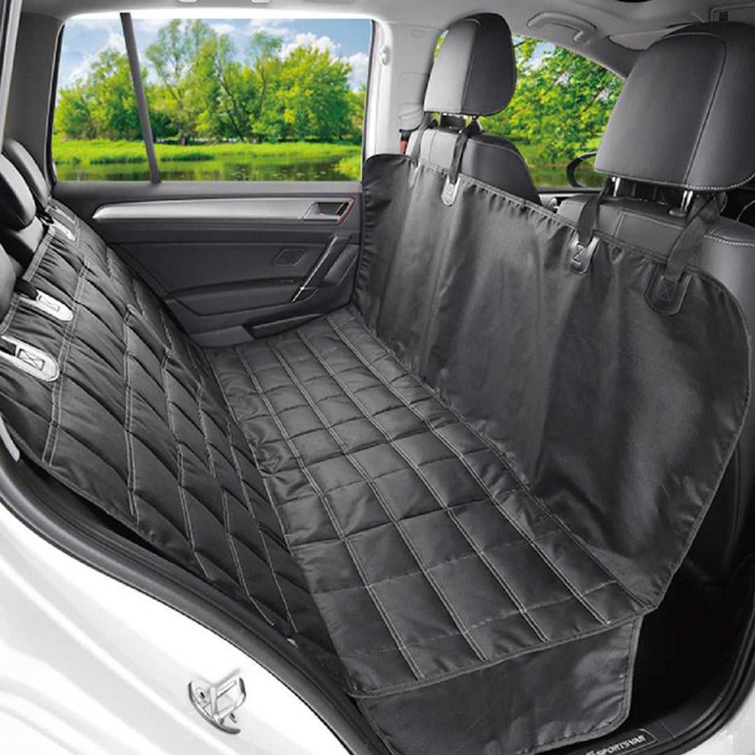 NNEAGS 2X Luxury Car Trunk Pet Mat Boot Cargo Liner Waterproof Seat Cover Protector Hammock Non-Slip Pet Travel Essentials-1