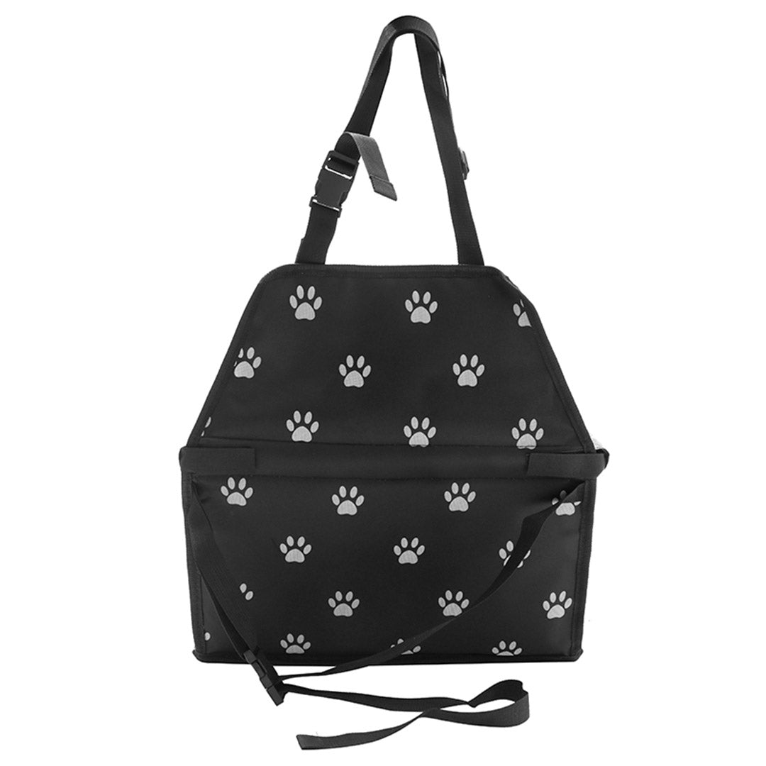 NNEAGS Waterproof Pet Booster Car Seat Breathable Mesh Safety Travel Portable Dog Carrier Bag Black-2