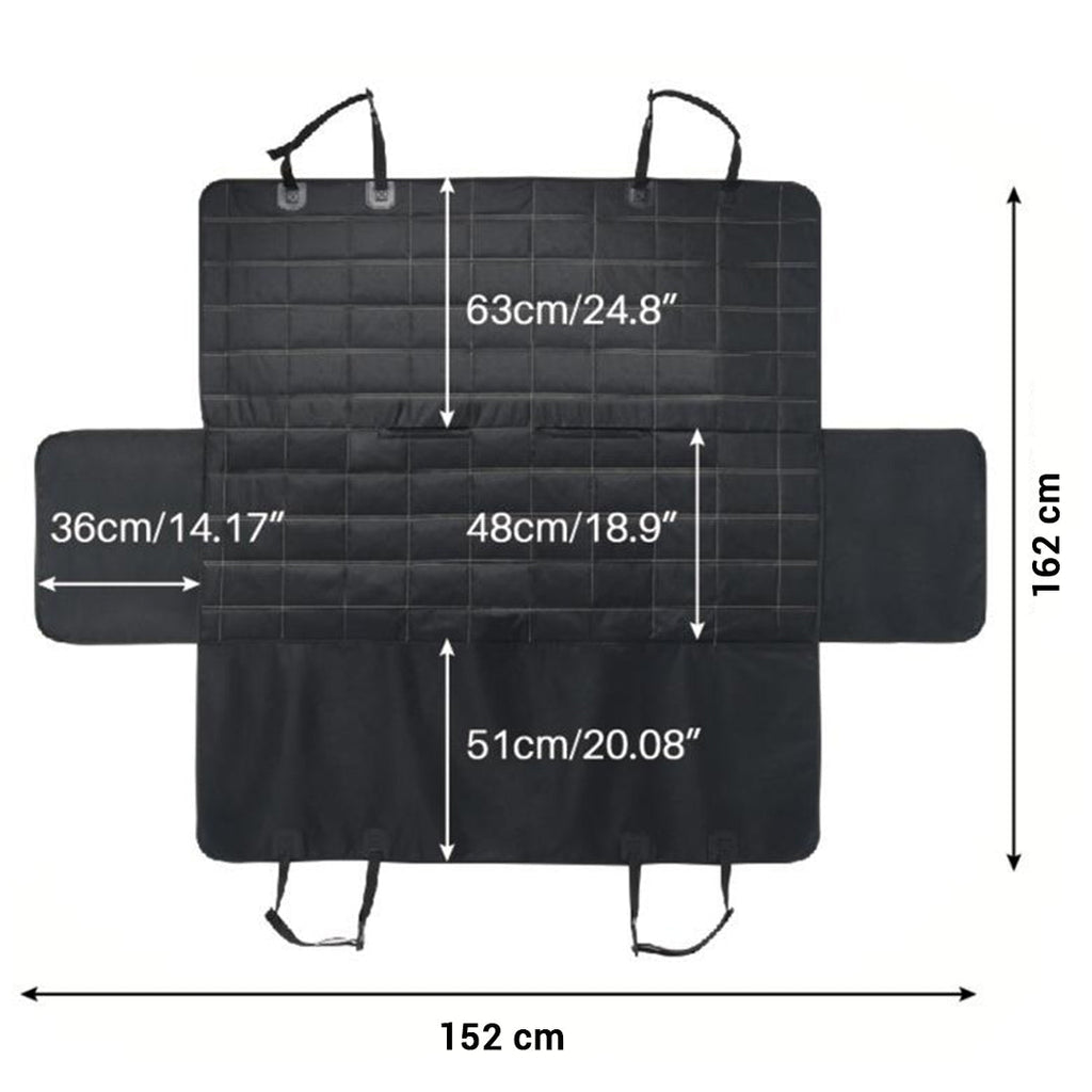 NNEAGS 2X Luxury Car Trunk Pet Mat Boot Cargo Liner Waterproof Seat Cover Protector Hammock Non-Slip Pet Travel Essentials-2