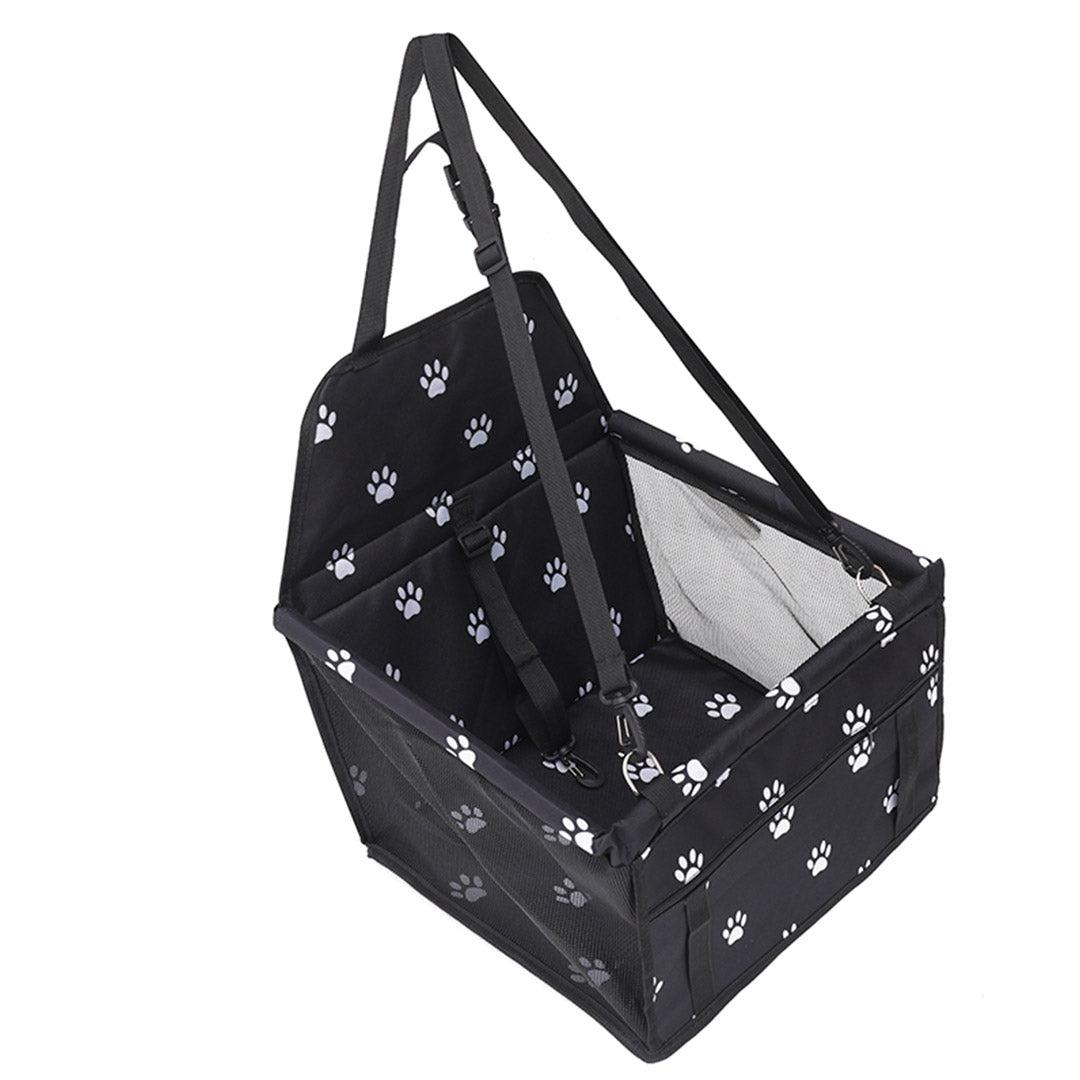 NNEAGS Waterproof Pet Booster Car Seat Breathable Mesh Safety Travel Portable Dog Carrier Bag Black-3