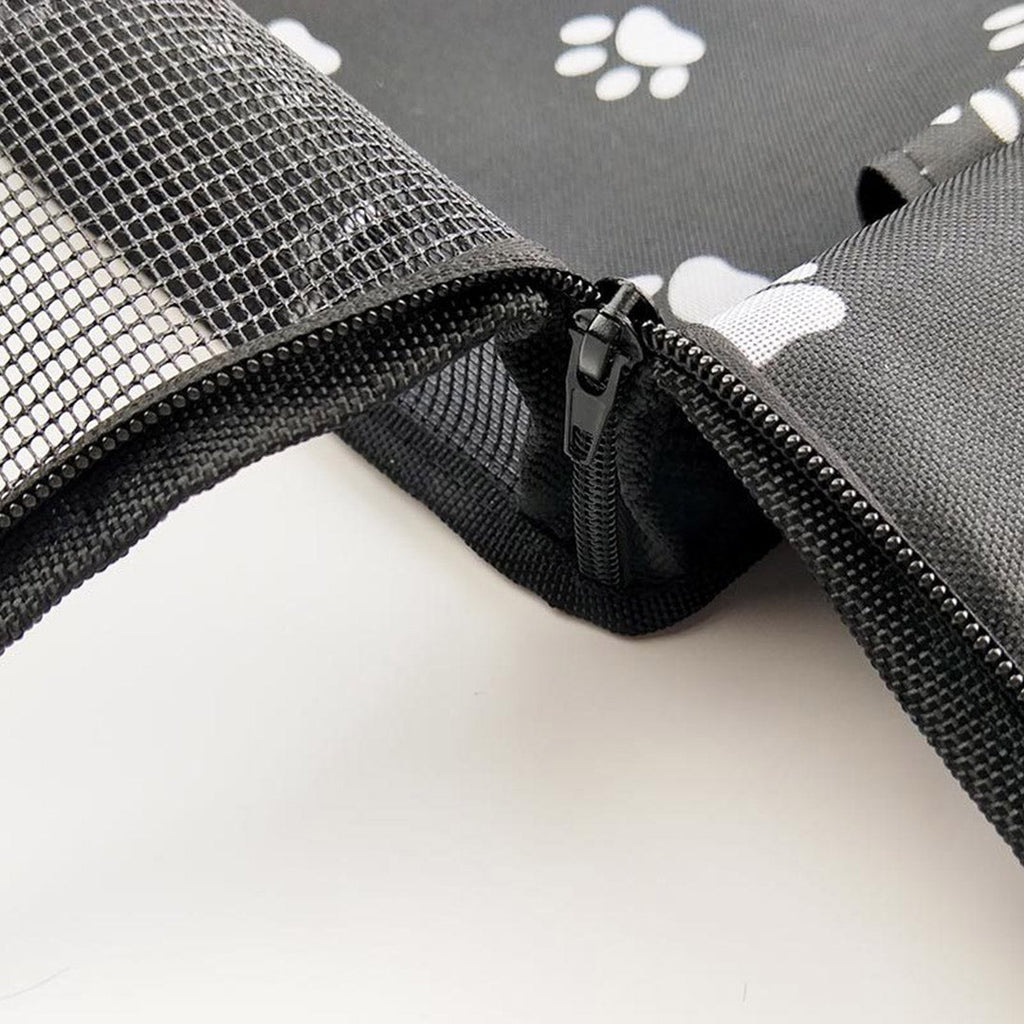 NNEAGS Waterproof Pet Booster Car Seat Breathable Mesh Safety Travel Portable Dog Carrier Bag Black-4