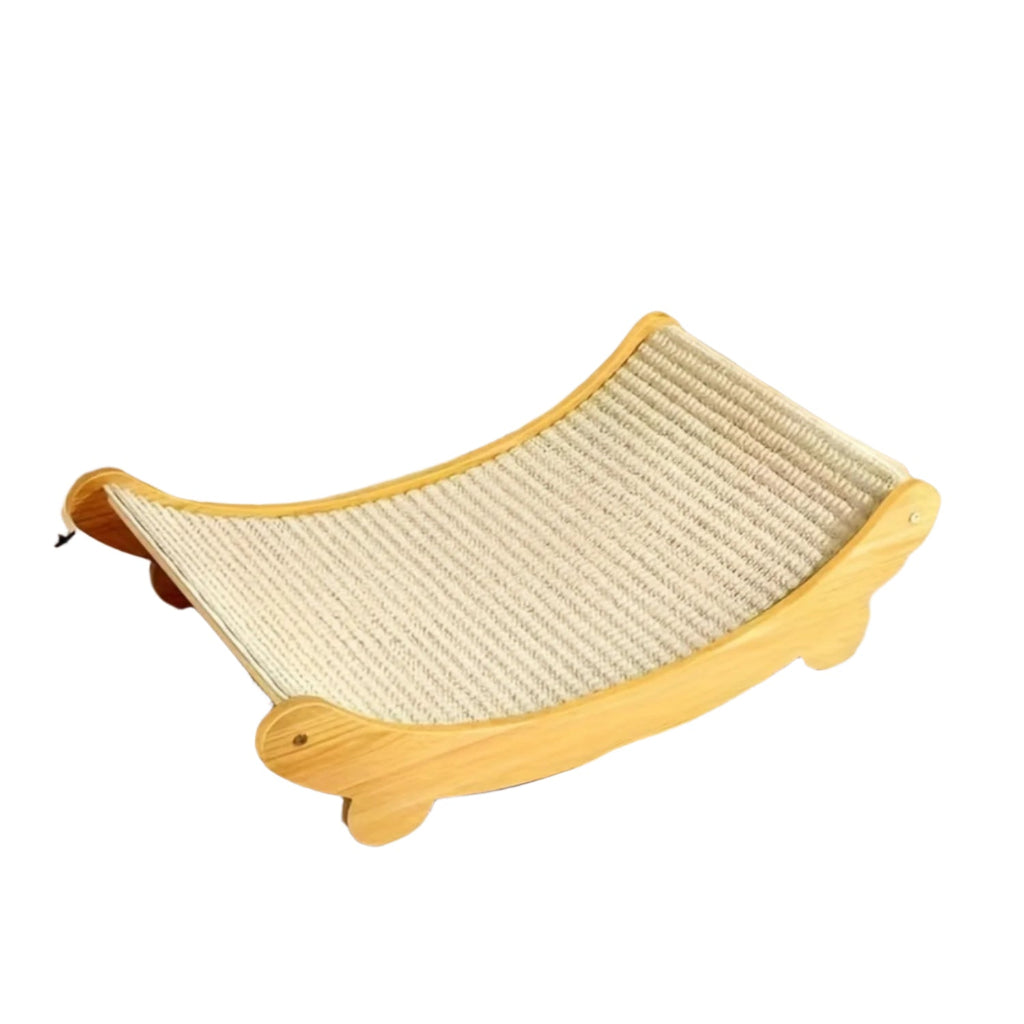 NNETM Space-Saving Wooden Cat Scratcher Tower for Cats