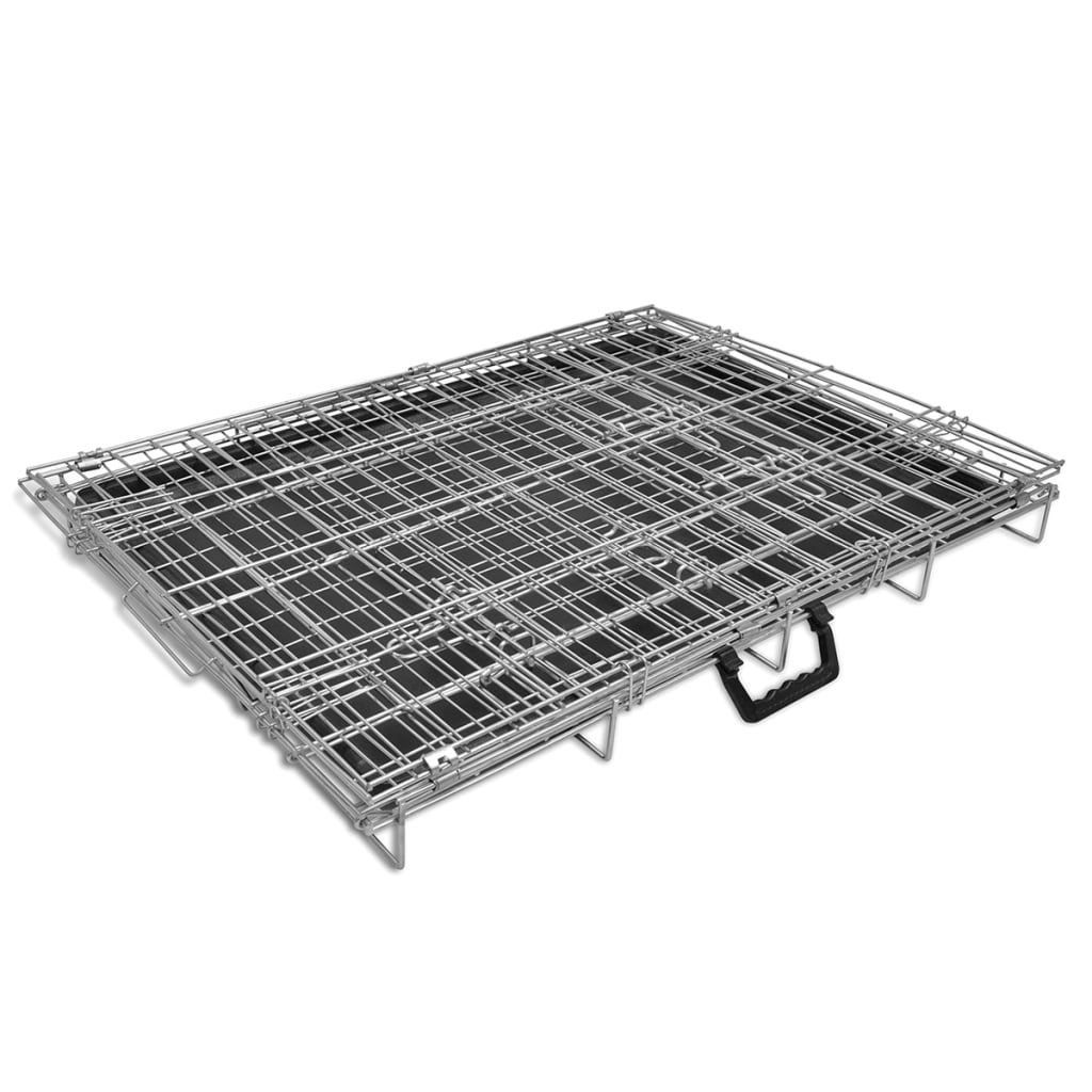 NNEVL Foldable Metal Dog Bench M-4