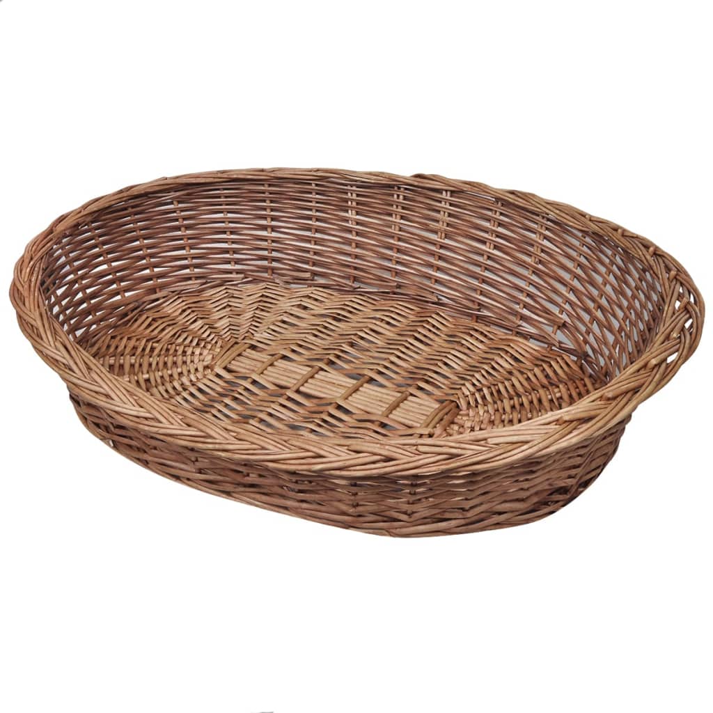 NNEVL Willow Dog Basket/Pet Bed Natural 90 cm-0