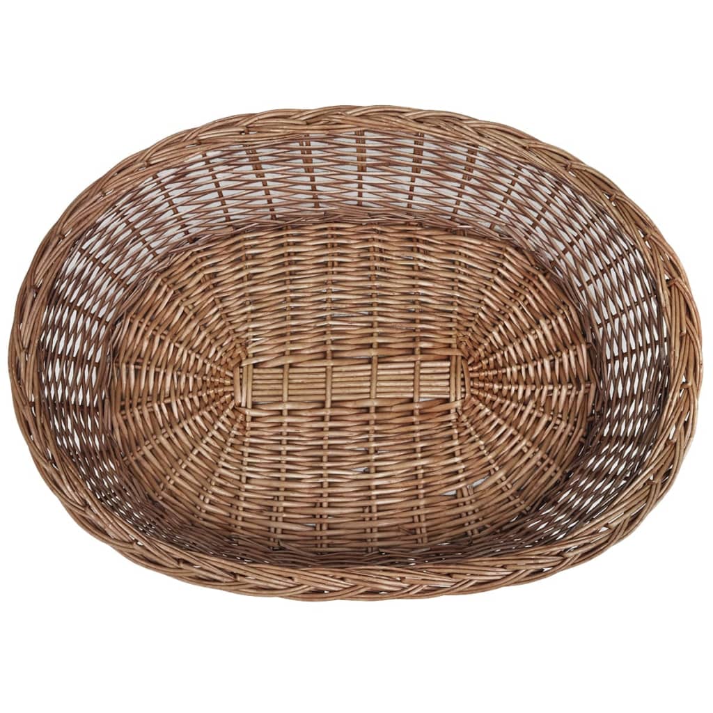 NNEVL Willow Dog Basket/Pet Bed Natural 90 cm-3