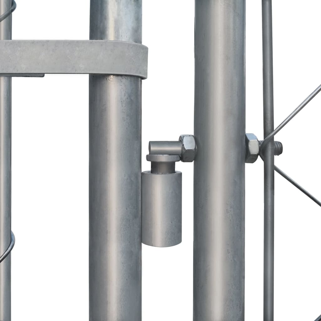 NNEVL Outdoor Dog Kennel Galvanised Steel 2x2x1 m-1