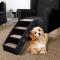 NNEVL Folding Dog Stairs Black 62x40x49.5 cm-0