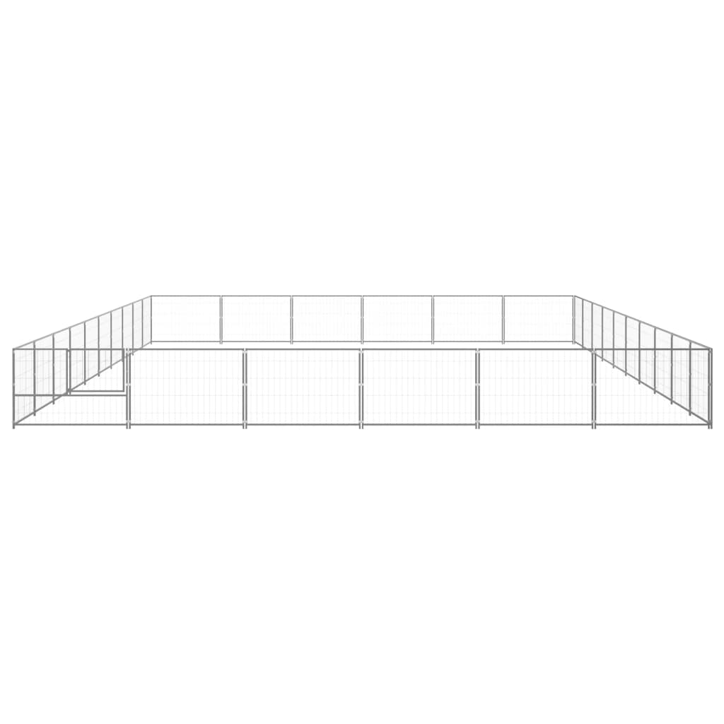 NNEVL Dog Kennel Silver 60 m² Steel-2