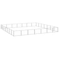 NNEVL Dog Kennel Silver 49 m² Steel-0