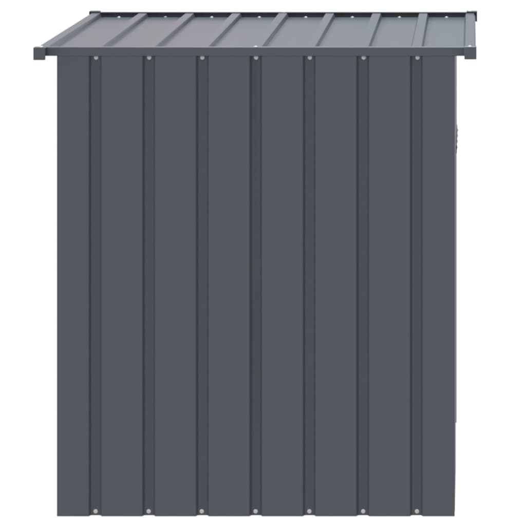 NNEVL Dog House with Roof Anthracite 110x103x109 cm Galvanised Steel-3