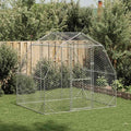 NNEVL Chicken Run 2.5x2x2.25 m Galvanised Steel-0