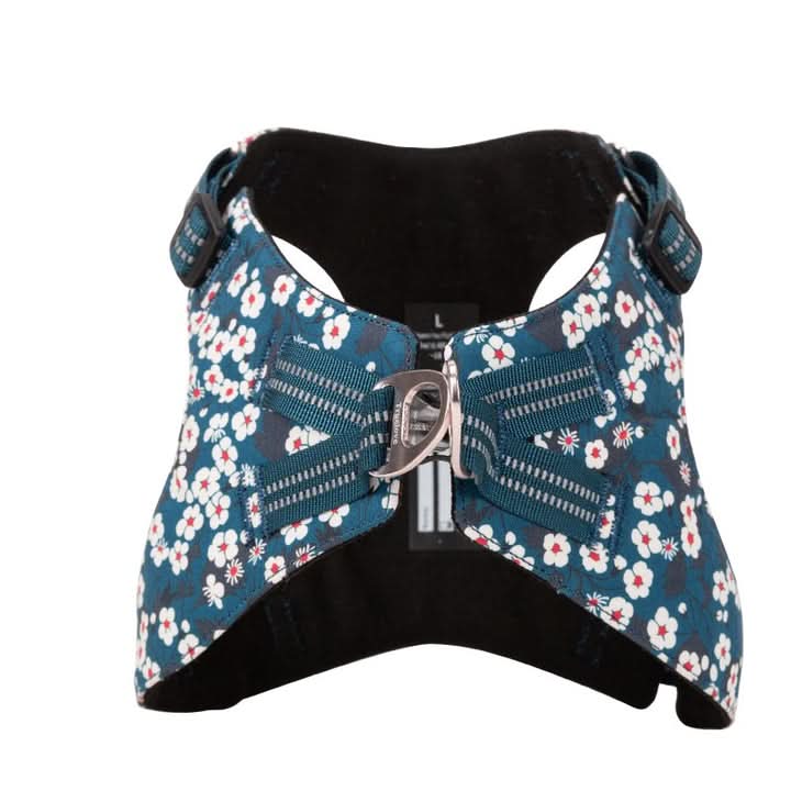 True Love Floral Doggy Harness - Blue, S