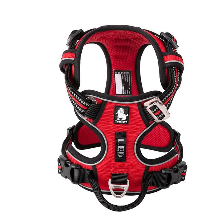 True Love No Pull Explosion Proof Dog Harness - Red, S-0
