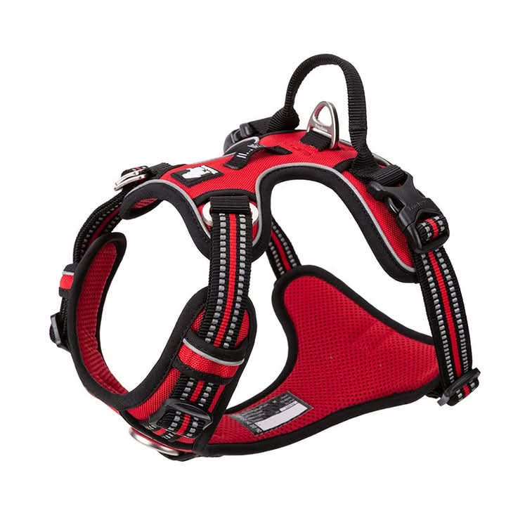 True Love No Pull Explosion Proof Dog Harness - Red, S-1
