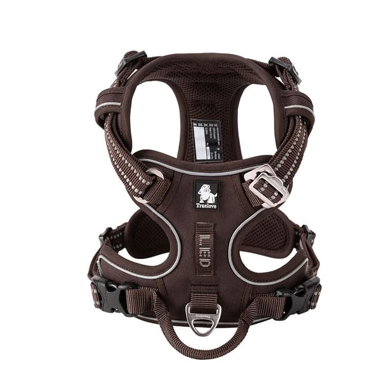 True Love No Pull Explosion Proof Dog Harness - Brown, M-0