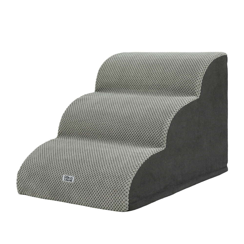 NNEDSZ Dog Ramp Steps Foam 3 Tier Pet Stairs For Bed Sofa Car Portable Indoor-0