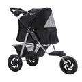 NNEDSZ Pet Stroller Dog Carrier Foldable Pram Large Black-0