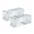 NNEDSZ Set of 2 Trap Cage 66 x 23 x 25cm  - Silver-0