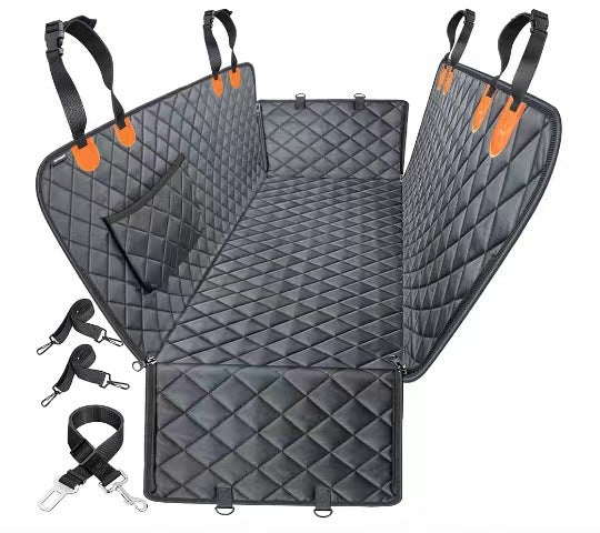 NNEDSZ Heavy Duty Dog Car Seat Cover with Side Flaps, Waterproof Pet Back Seat Cover,  Non-Slip  Scratchproof Dog Hammock for Cars, Trucks and SUVs