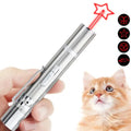 NNEDSZ 2PCS USB Rechargeable Multifunctional Laser Pointer for Cats - Interactive Toy with Star and Butterfly Patterns-0
