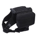 NNEDSZ Black Dog Tactical Backpack Harness - Adjustable Outdoor Camouflage Saddle Bag for Dogs-0