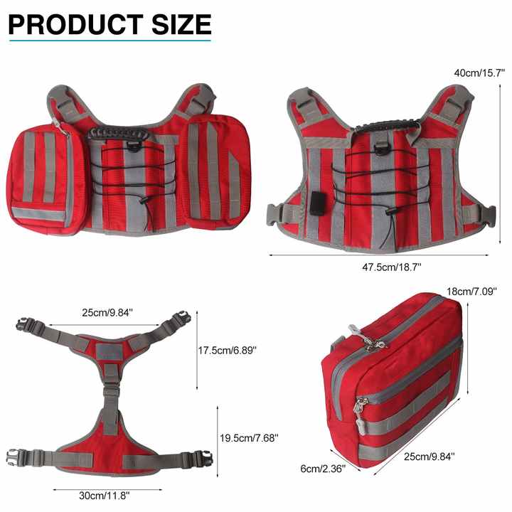 NNEDSZ Black Dog Tactical Backpack Harness - Adjustable Outdoor Camouflage Saddle Bag for Dogs-1