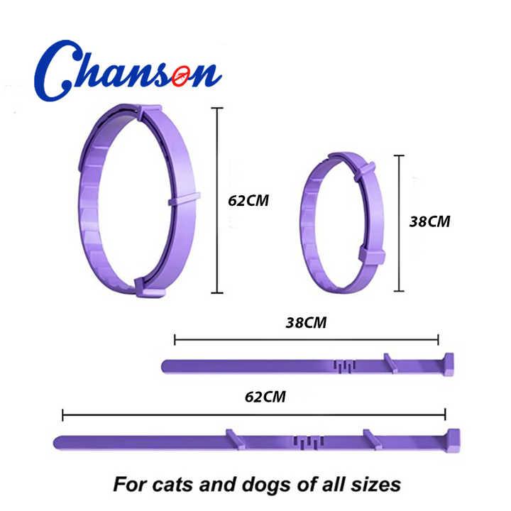 NNEDSZ Oange Calming Collars for Cats - Natural Anxiety Relief, Adjustable, 3 Pack (2 set/6PCS)-1