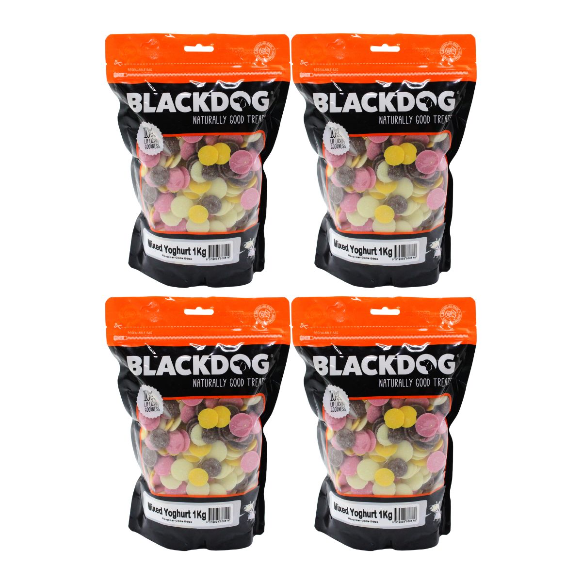 Blackdog Mixed Yoghurt Drops 1kg x4-1