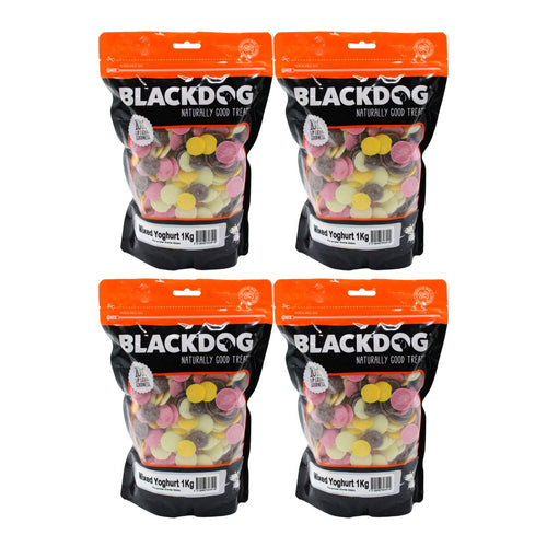 Blackdog Mixed Yoghurt Drops 1kg x4-1