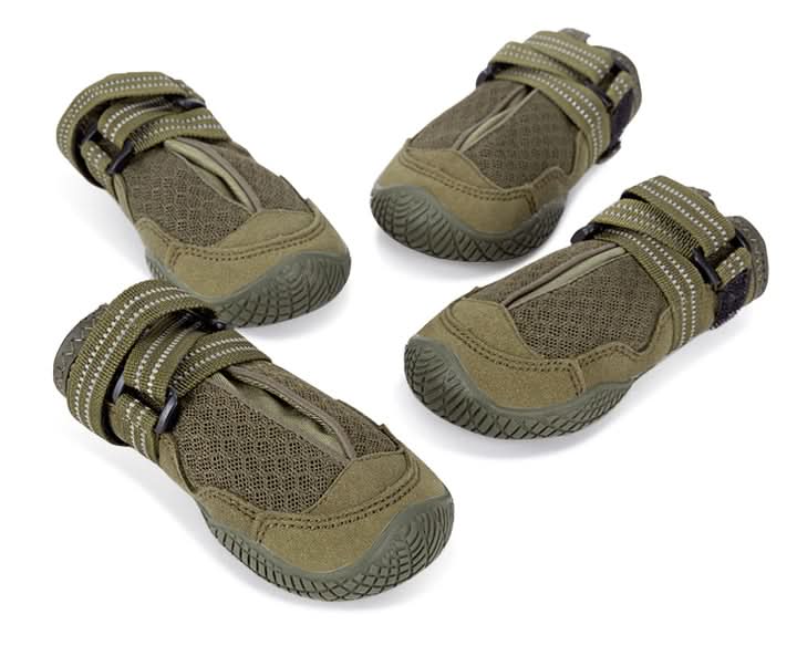 Whinhyepet Outdoor Adventure Dog Shoes - Green, Size 5-3