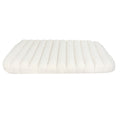 Pawz L Size Orthopedic Dog Bed with Sherpa Plush Removable Cover in White