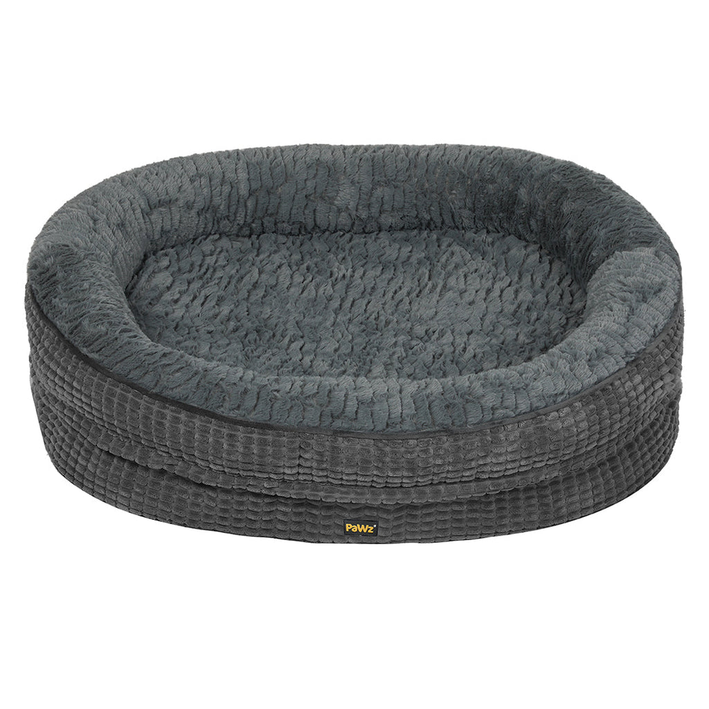 Pawz Orthopedic Plush Dog Bed Soft Washable Pet Bed Grey Cosy Cushion XXL Size
