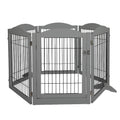 PaWz 6 Panels Pet Dog Playpen Puppy Grey-0