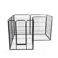 PaWz 8 Panel Pet Dog Playpen Puppy Exercise Black 2.5kg Venison-0