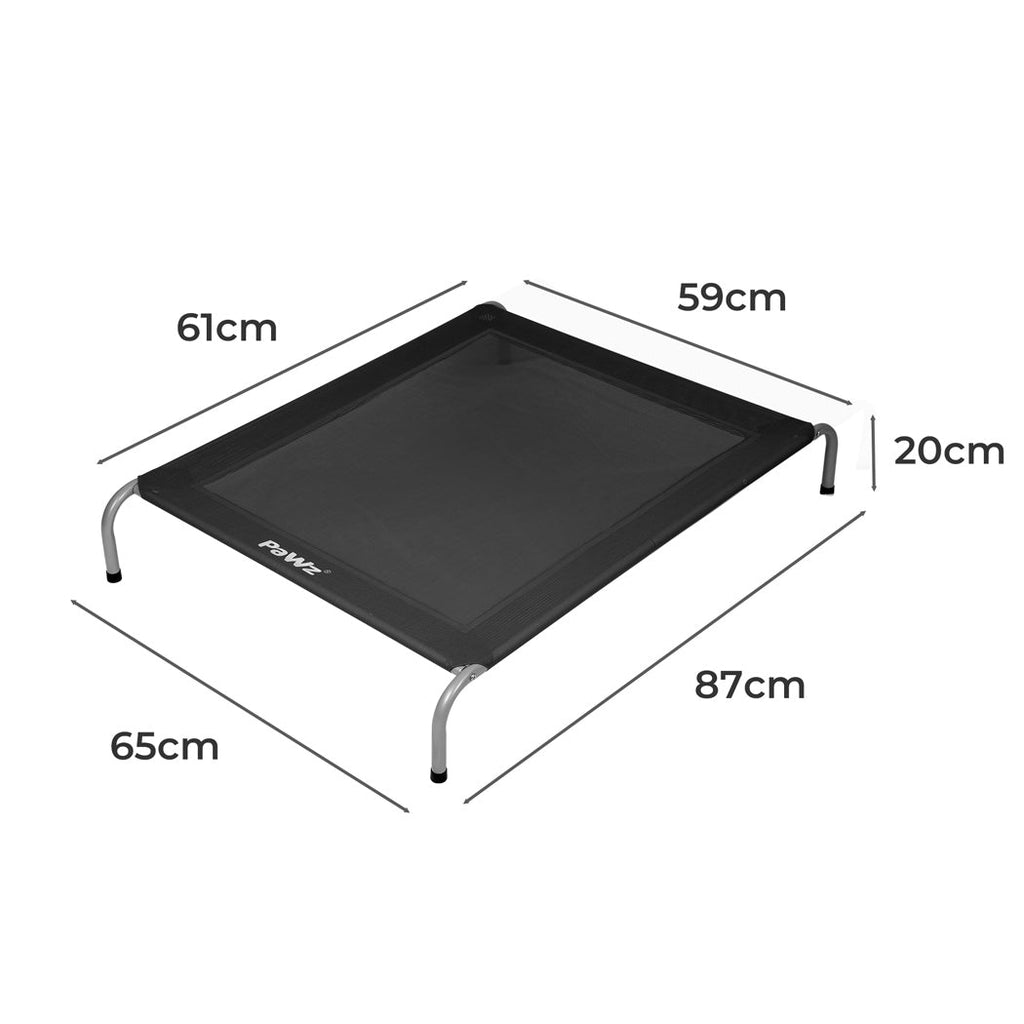 PaWz Elevated Trampoline Pet Bed Dog M Black Medium-1