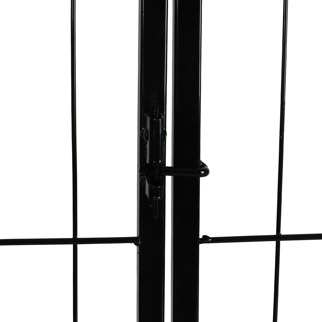 PaWz 8 Panel Pet Dog Playpen Puppy Exercise Black 2.5kg Venison-2