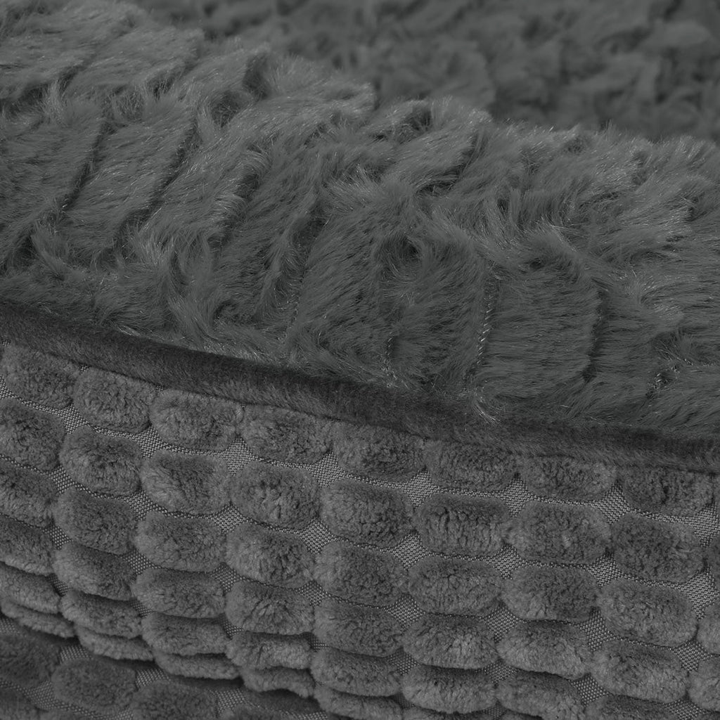 Pawz Orthopedic Plush Dog Bed Soft Washable Pet Bed Grey Cosy Cushion XXL Size