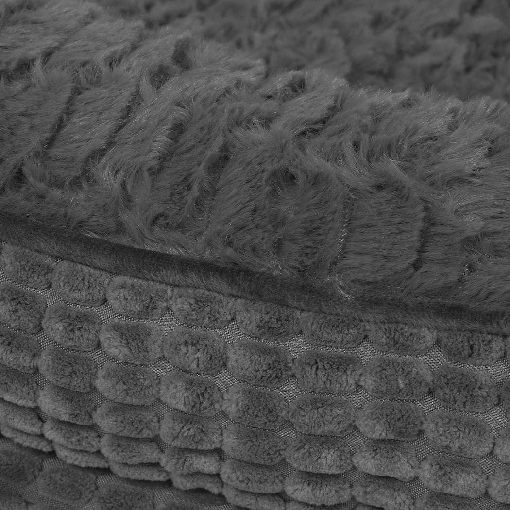 Pawz Orthopedic Plush Dog Bed Soft Washable Pet Bed Grey Cosy Cushion XXL Size