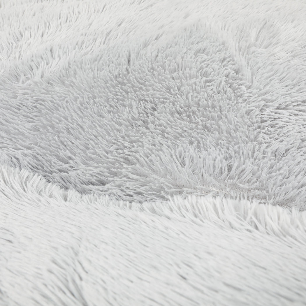 TheNapBed 1.8m Human Size Pet Bed Fluffy Grey