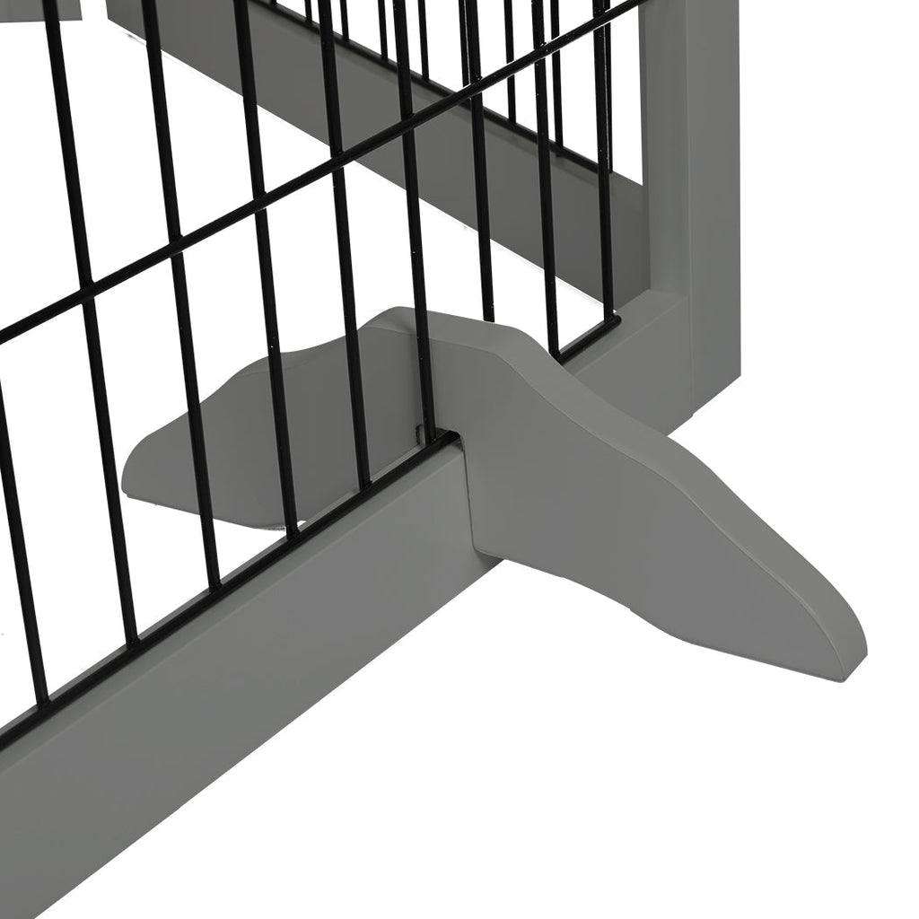 PaWz 6 Panels Pet Dog Playpen Puppy Grey-4