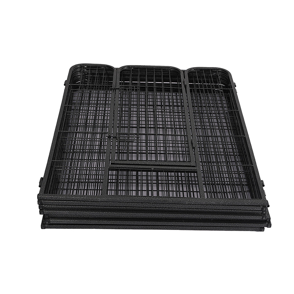 PaWz 8 Panel Pet Dog Playpen Puppy Exercise Black 2.5kg Venison-4